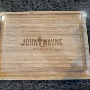 John Wayne Grilling Cutting Board - Natural Wood